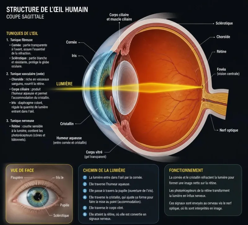 découvrez les différentes causes possibles des cercles lumineux visibles dans les yeux, leurs implications et les conseils pour mieux les comprendre.