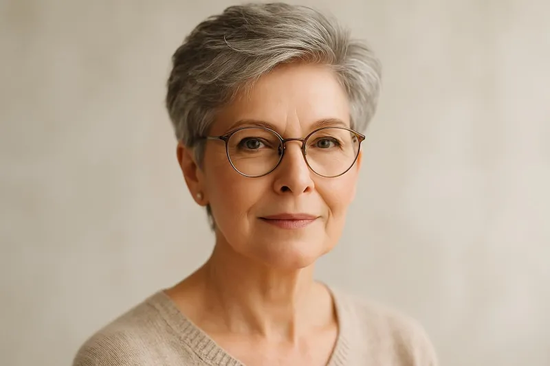Coupe courte femme 60 ans avec lunettes : nos meilleures idées