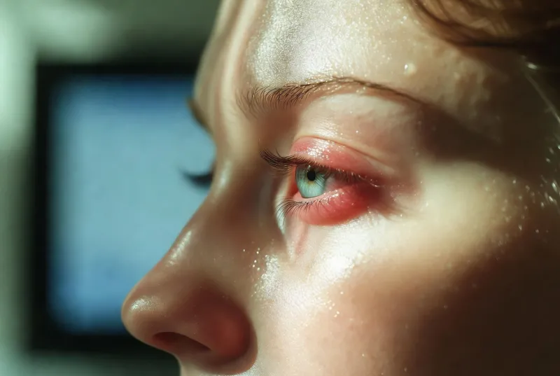 Œil irrité et fatigue visuelle liée aux écrans