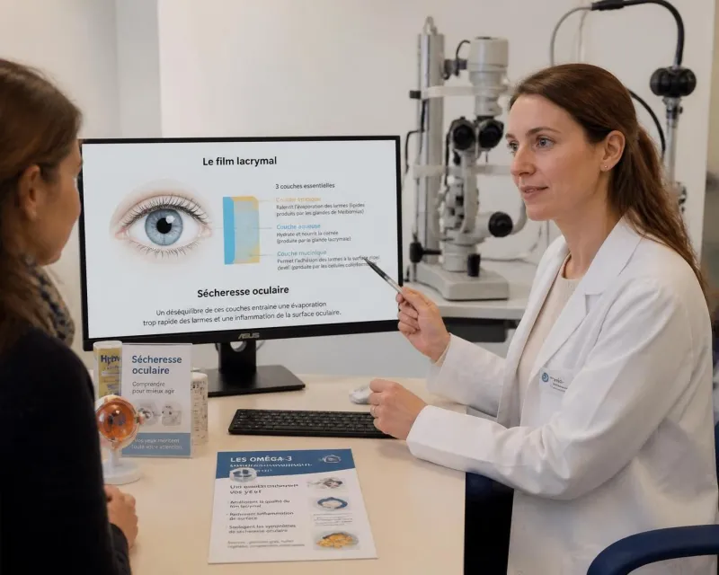 découvrez comment les oméga-3 peuvent aider à soulager les symptômes des yeux secs et améliorer le confort oculaire au quotidien.