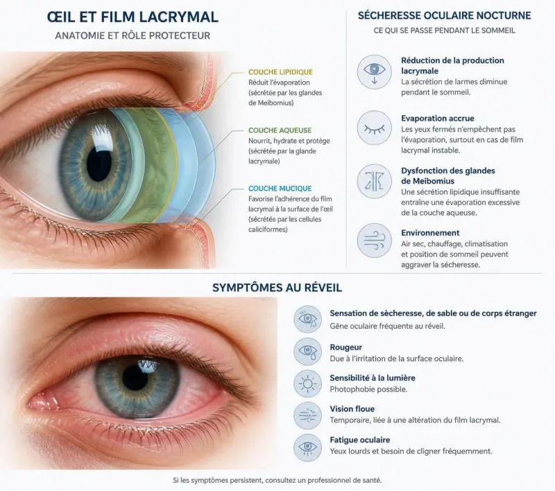 découvrez pourquoi vous avez les yeux secs au réveil et apprenez des astuces efficaces pour soulager et prévenir cette sensation désagréable.