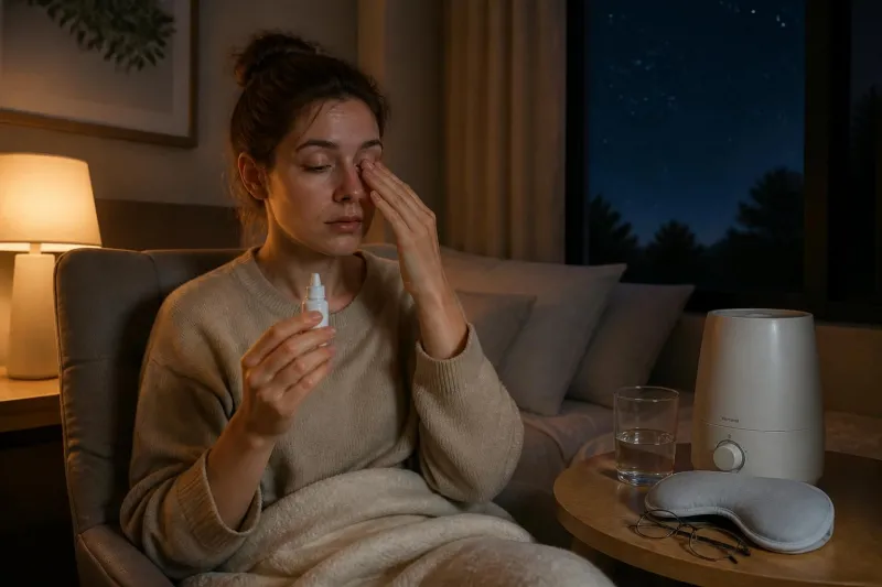 Pourquoi ai-je les yeux secs la nuit : causes et solutions efficaces
