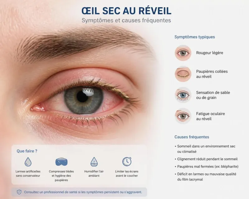 découvrez les causes courantes des yeux secs la nuit et explorez des solutions efficaces pour soulager cet inconfort et améliorer votre confort oculaire pendant le sommeil.