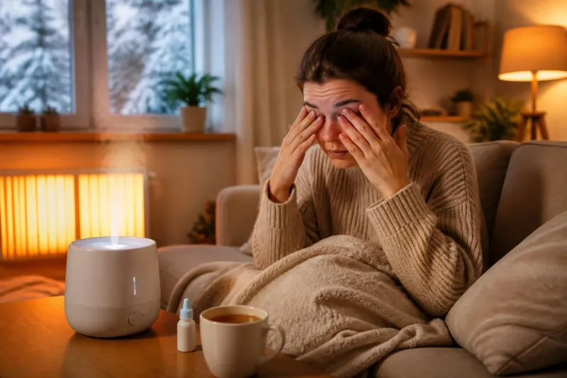 Pourquoi le chauffage provoque-t-il des yeux secs et comment y remédier