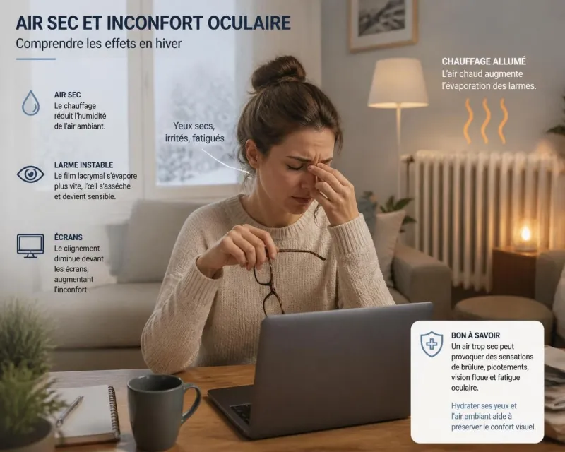 découvrez pourquoi le chauffage peut causer des yeux secs et apprenez des astuces efficaces pour soulager et prévenir ce désagrément au quotidien.